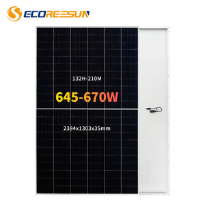 EcoreesunソーラーPvパネル650W655ワットカスタマイズ可能な長さソーラーパネルメーカー中国 - Product Image 1