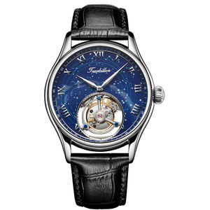 <span class=keywords><strong>Star</strong></span> Tourbillon นาฬิกาข้อมือแบบกลไกของผู้ชายนาฬิกา316ไพลินเหล็กกลวง - Product Image 1