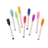 Nouveaux stylos marqueurs effaçables pour tableau blanc, pas d'encre noire magnétique, sans aimant