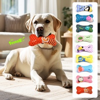 Jouet à mâcher en peluche pour chien, en forme d'os, extra-large, résistant aux morsures, pour soulager l'ennui et l'auto-entretenement