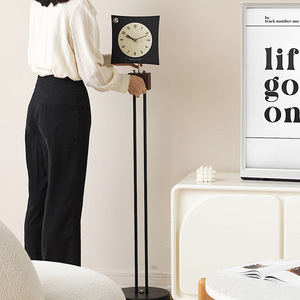 Wozoom Standing <b>Clock</b> Square Quartz <b>Movement</b> Lucky Red Living Room Decor Housewarming Gift - Product Image 4