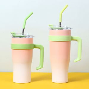 Vaso Térmico de Doble Pared para Coche Ice Bully con Asa, 40oz, Tapa, Pajita, Antideslizante, OEM, Marca Personalizada, ODM - Product Image 3