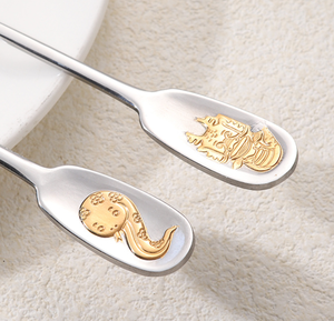 DFC0801 Cuchara de Acero Inoxidable 316 con Diseño del Zodiaco Chino, Cuchara Específica para Bebés y Niños, Cuchara Pequeña de Alta Gama para el Hogar - Product Image 5