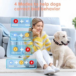 개를 위한 방수 충전식 간섭 방지 수피 제어 고리 주문 색깔 플라스틱 물자 개 짖는 고리 - Product Image 4