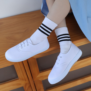 Scarpe Casual Bianche in Tela per Bambini, Ideali per l'Estate e la <span class=keywords><strong>Scuola</strong></span>, Vendita all'Ingrosso di Calzature per Ragazze - Product Image 2