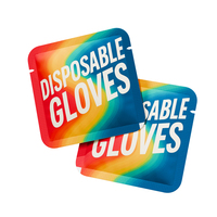 Gants en plastique transparents jetables personnalisés adaptés aux salons de beauté, manucure, pédicure et restauration cosmétique