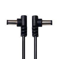 Cable de Alimentación de Audio DC 12V, Conector 5521 5525, Ángulo Recto en Forma de L, Cable de Cobre con Revestimiento de PVC para Uso en Europa
