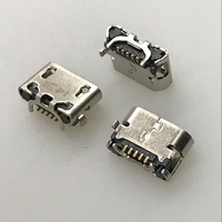 Connecteur Micro USB 5 broches femelle SMT à montage en surface pour la charge et les données