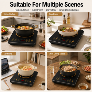 Table de cuisson à induction céramique haute puissance à 1 brûleur, appareil de cuisine infrarouge avec boîtier en plastique pour usage domestique et en restaurant KI02023 - Product Image 5