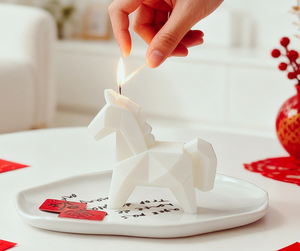 Juego de Velas Aromáticas del Año del Caballo del Zodiaco, Regalo de Vela con Animal de la Suerte para <span class=keywords><strong>el</strong></span> Año Nuevo Chino y Cumpleaños, Producto Más Vendido - Product Image 3