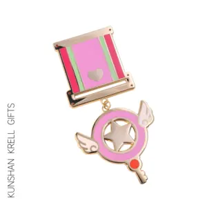 Kunshan Krell New pink cute metal pin custom Wholesale Lapel Pin Supplier Custom Enamel Pins