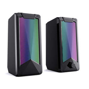 Altavoz con cable USB para juegos de PC RGB 2.0, creativo y novedoso, con luz LED, reproductor portátil, carcasa de plástico - Product Image 1