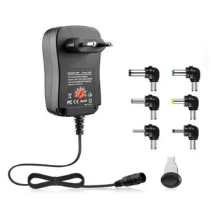 Adaptador de tensão ajustável, adaptador de voltagem para fonte de alimentação multiuso da ue eua, reino unido, aus, plug 3-12v, 3v, 4.5v, 5v, 6v, 7.5v, 9v, 12v + 5v, 2a, usb, 30w