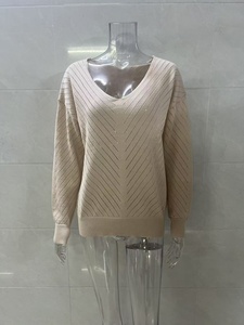 Nuevo Suéter de Punto Europeo Americano <span class=keywords><strong>para</strong></span> <span class=keywords><strong>Mujer</strong></span>, Otoño e Invierno, Holgado, Informal, de Manga Larga - Product Image 4