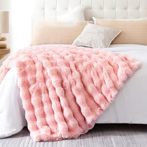 Chăn lông giả thỏ siêu mềm mại, ấm áp mùa đông, mềm mại như lông thú, dùng cho ghế sofa, giường, trang trí nhà cửa, quà tặng sang trọng, ấm cúng - Product Image 4