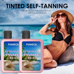 Crema Bronceadora Orgánica Hidratante de Marca Privada OEM/ODM, Bronceado sin Sol para Todo Tipo de Piel - Product Image 3