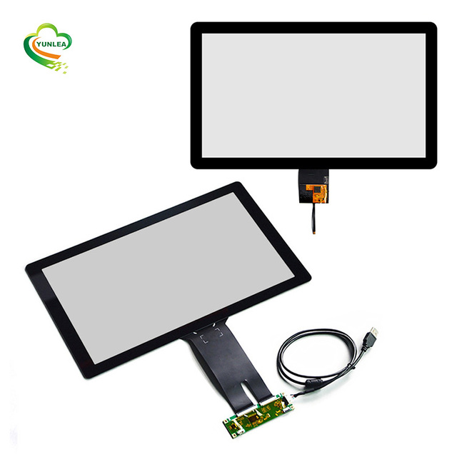 Industrial 15.6" PCAP Touchscreen USB / I2C 15.6 Inch Capacitive Touch Screen Panel Overlay Kit