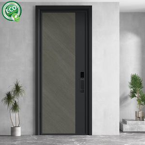 Portes d'entrée principales en métal noir, design chinois, nouvelle collection, sécurité renforcée, modèle Kingdom - Product Image 2