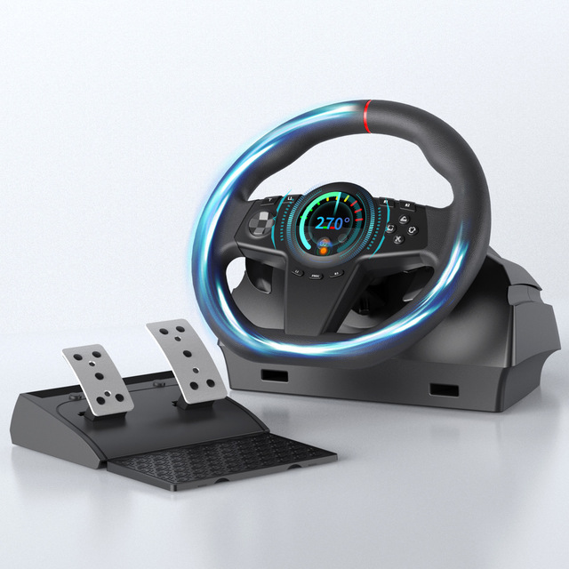 2-Axis Racing Wheel Steering Controller for One for PC with 2.4GHz Wireless for Racing Simulators