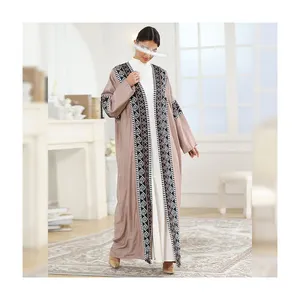 Châu Phi Phụ Nữ Hồi Giáo Quần Áo Trùm đầu Thanh Lịch Áo Choàng Vải Kha Abaya Thobe Abaya Dubai Cho Ramadan Dân tộc Phong Cách Áo Choàng