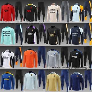 Venta al por mayor de fábrica: Ropa de entrenamiento transfronteriza versión jugador para Paris AC <span class=keywords><strong>Chelsea</strong></span>, equipación de fútbol de manga larga de poliéster. - Product Image 2
