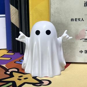 Decorazione artigianale per la casa creativa e carina di Halloween Ghost Figurine in resina - Product Image 2