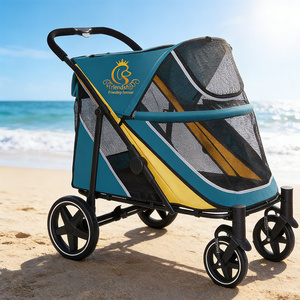 <span class=keywords><strong>Poussette</strong></span> pour animaux de compagnie EUR PET Ultimate Convenience, pliage à une main, roues à libération rapide, accès avant et arrière, coussin lavable, <span class=keywords><strong>poussette</strong></span> pour chien et chat - Product Image 1