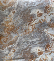 Panneau mural en PVC marbré classique, imperméable, sans formaldéhyde, flexible, résistant au feu, haute brillance, pour la décoration intérieure