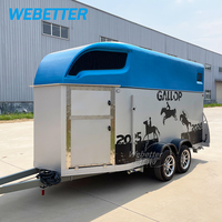 Remorque pour chevaux WEBETTER de haute qualité, grande capacité, pour 2 chevaux, remorque pour chevaux, chariot pour chevaux