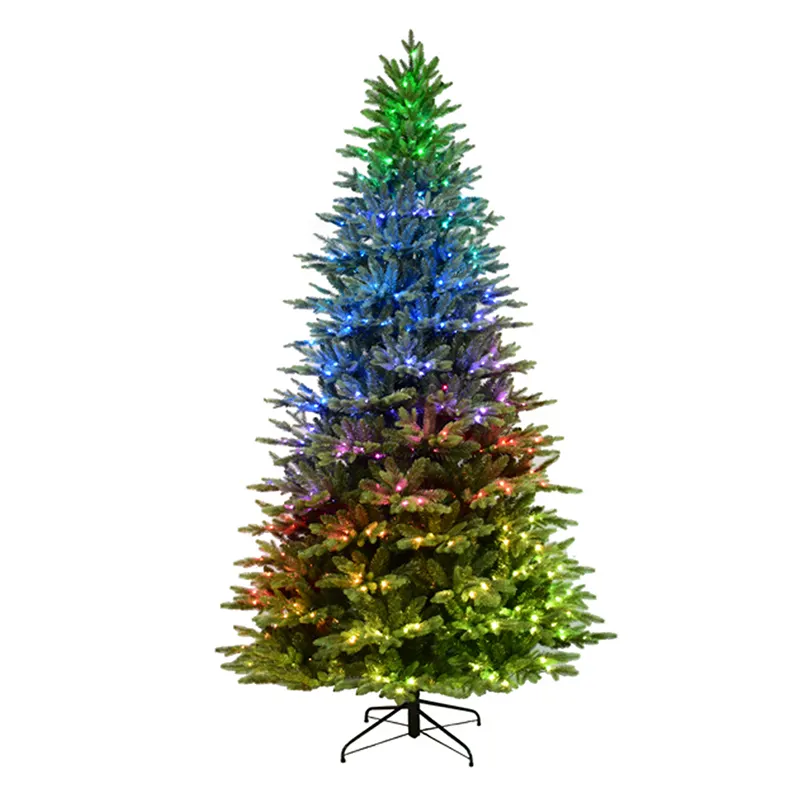IP65 Custom Christmas Decorative Lighting Motif PVC Bionic Tree Lights For Street Festive Decorations
