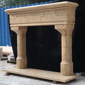 <span class=keywords><strong>Chimenea</strong></span> de travertino antiguo del Viejo Mundo de diseño clásico Simple contemporáneo - Product Image 4