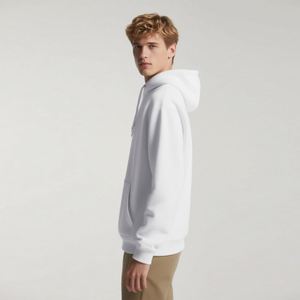 Sweat-shirt unisexe avec logo personnalisé, 100% polyester, sublimation, blanc, à capuche, surdimensionné, pour hommes - Product Image 4