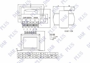 Transformateur monophasé en cuivre de Chine EI60*30 - pour la classe B-130 Transformateur de lave-linge - Product Image 3