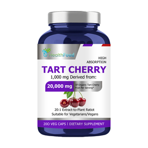 Cápsulas de Extracto de Cereza con Extracto de Pimienta Negra para Venta al Por Mayor, Personalizables, Favorecen la Recuperación Muscular y la Calidad del Sueño - Product Image 1