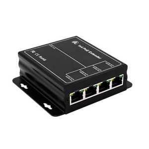 Extensor POE Gigabit de 1 Entrada y 4 Salidas, Carcasa de Aluminio, Switches de Red de 10/100/1000Mbps, Capacidad de 0.8Gbps, IEEE802.3Af/at 30W - Product Image 3