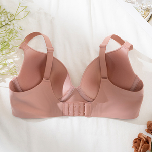 Reggiseno con Ferretto Stile Francese Semplice, in Nylon Spandex, Tinta Unita, Design da Cucire, Lingerie da Donna con Chiusura Posteriore - Product Image 2