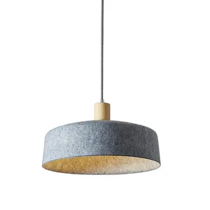 Nordique moderne PET feutre lampe acoustique Led plafond suspendu lumières industrie Design noir luxe abat-jour pour chambre