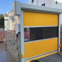 Puerta Rápida Enrollable de PVC Industrial Personalizada, de Alta Velocidad, Bajo Ruido, Superficie Acabada, Automática, para Sótano, Almacén, Sala Limpia