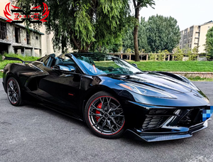 Kit corpo Spoiler anteriore in fibra di carbonio per Chevrolet Corvette C8 Z51 2020-2021 protezione paraurti per auto - Product Image 3