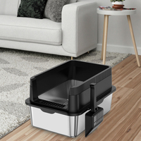 Youbetter OEM Top Seller Bac à litière pour chat en PP écologique, totalement fermé, grande taille 10L, accessoire de nettoyage, pèse 10kg