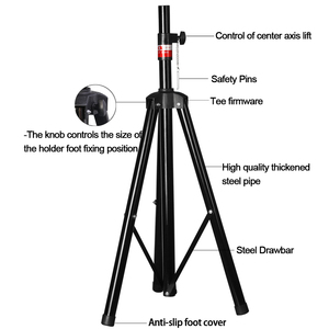 Depusheng Giá Đỡ DL506-A Một Cặp Giá Đỡ Ba Chân Loa Dày Bằng Kim Loại Giá Đỡ Loa Sân Khấu Giá Đỡ Sàn - Product Image 5