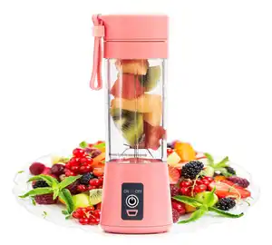 Portable USB Rechargeable Electric Smart Mini 380ML Personal Fresh Fruit Blender Juicer Machine