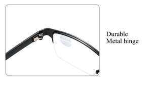 Bisagra de metal clásica para <span class=keywords><strong>presbicia</strong></span>, <span class=keywords><strong>gafas</strong></span> de media montura a la moda, con luz azul y gruesas - Product Image 6