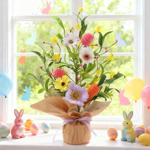 DAMAI Easter Egg Tree Centerpiece Colorful Egg Tree Table Decor Ornament Gift for Home Party Wedding Spring Holiday Decoration - Product Image 2