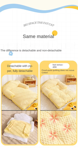 Cama para Mascotas Lavable, Transpirable, Cómoda y Plegable, Rellena de Algodón, para Perros y Gatos, <span class=keywords><strong>Nido</strong></span> Cálido Portátil para Invierno, Sofá - Product Image 4