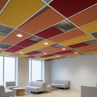 Panneaux acoustiques muraux en feutre coloré, panneaux décoratifs absorbants le son pour plafond, à coller, pour bureau et studio
