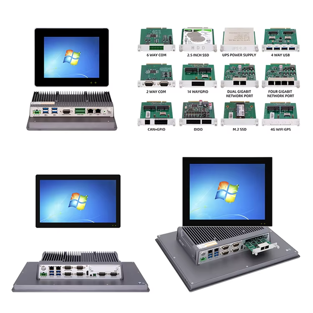 Industrial Embedded Mounted Capacitive Touch Screen Android Panel PC I5 I7 Ip65 RS232 GPIO X86 Touch Panel Pc