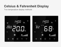 Comfurter Habitación inalámbrica Baja temperatura Alto límite 24V Modbus Ventana Ac Digital Hvac Remoto Shenzhen Ai Termostato inteligente