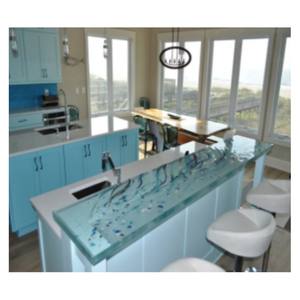 ISO9001 approvato controsoffitti in vetro temperato riciclato con spessore personalizzato decorazione industriale A grado incavo per Hotel da bagno - Product Image 6