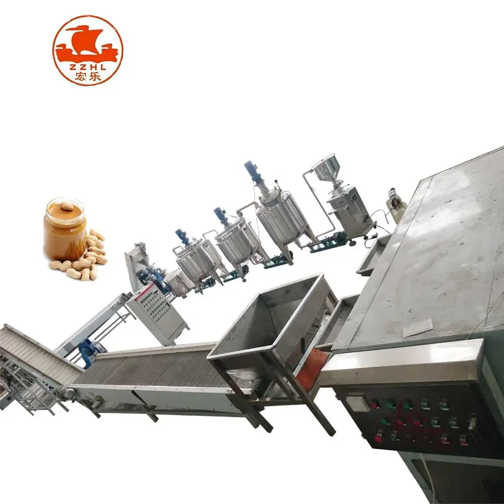 Almond Hazelnut Sesame Pistachio Paste Grinding Maker Grinding Peanut Butter Making Machine Tahini Production Line